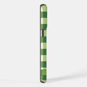  donker olijfgroen wit geruit iPhone hoesje (Rechterkant)