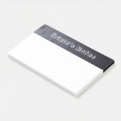 Donker Ombre Muzikale Notities Navy Post-it® Notes (Schuin)