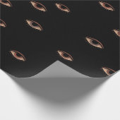 Donker Oogpatroon Inpakpapier (Hoek)