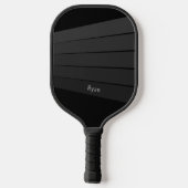 Donker op donkere strepen mannelijke retro pickleball paddle (Achterkant)