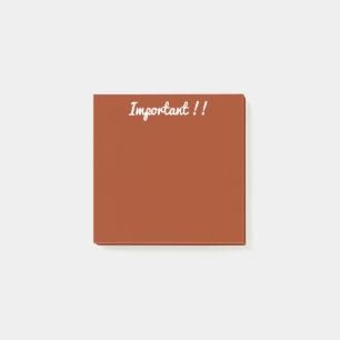 Donker oranje/bruin post-it® notes