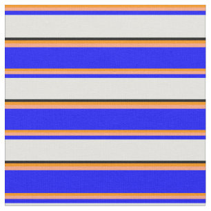Donker Oranje, lichte zalm, blauw, lichte cyaan, z Stof