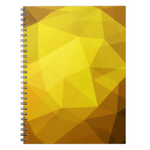 Donker oranje polygonaal. Een volledig nieuwe kleu Notitieboek