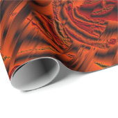 donker, oranje, rood, roos, kunst, metaal, bloem, cadeaupapier (Rol Hoek)