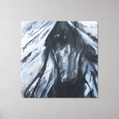 donker paard canvas afdruk (Voorkant)