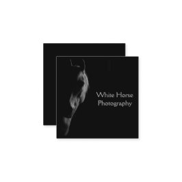 Donker Paard gepersonaliseerd Afsprakenkaartje