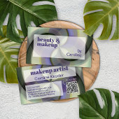 Donker Paars zwart Bleek groen Abstract kunstpatro Visitekaartje