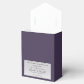 Donker Paarse Dragonfly Wedding Bedankdoosjes (Geopend)