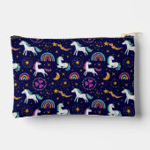 Donker Paarse, Eenhoorns en Regenbogen aangepast Etui (Achterkant)