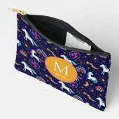 Donker Paarse, Eenhoorns en Regenbogen aangepast Etui (Open)