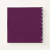 Donker Paarse en Rode Waterverf Bloemen Gastenboek Notitieboek (Achterkant)