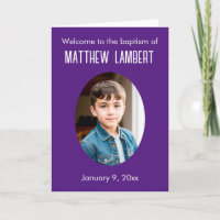 Donker Paarse foto voorkant polka-dot gevouwen doo