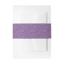Donker Paarse Glitter Invitation Belly Band