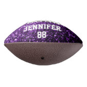Donker paarse glitter sprankelt bling Jouw naam Te American Football (Gedraaid 270)