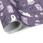 Donker Paarse Gotische Charm Cadeaupapier (Rol Hoek)