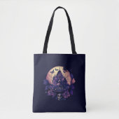 Donker Paarse Gotische spookhuis Tote Bag (Voorkant)