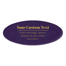 Donker Paarse & Gouden Bedrijfsnaam of Groet