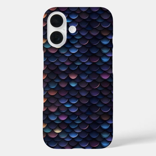 Donker Paarse kleine schubben Case-Mate iPhone Case (Achterkant)