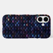 Donker Paarse kleine schubben Case-Mate iPhone Case (Achterkant (horizontaal))