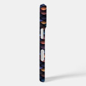 Donker Paarse kleine schubben Case-Mate iPhone Case (Achterkant / Rechts)
