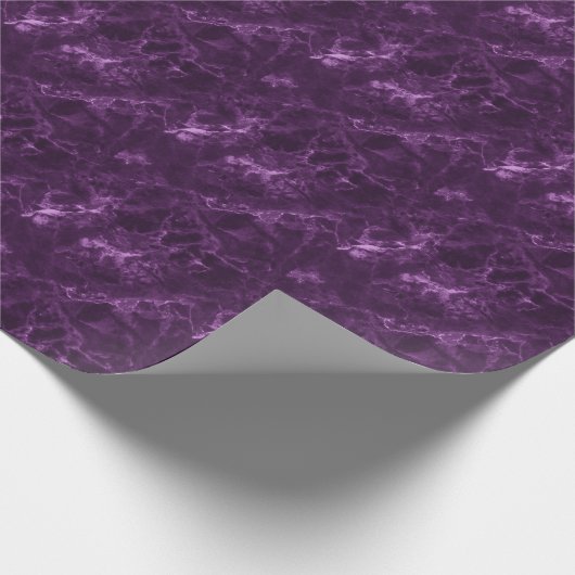 Donker paarse marmer: luxe textuur. cadeaupapier (Hoek)