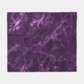 Donker paarse marmer: luxe textuur. fleece deken (Voorkant (Horizontaal))