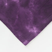 Donker paarse marmer: luxe textuur. fleece deken (Hoek)