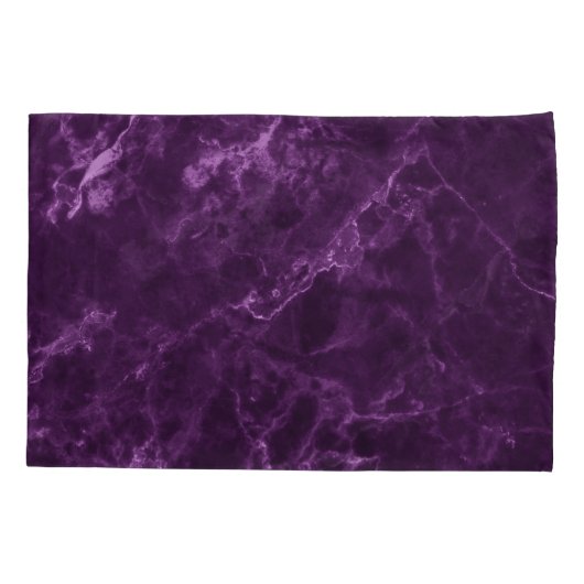 Donker paarse marmer: luxe textuur. kussensloop (Achterkant)