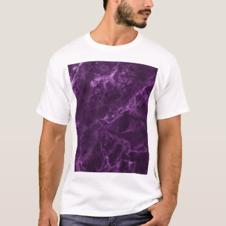 Donker paarse marmer: luxe textuur. t-shirt