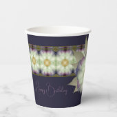 Donker Paarse met Mauve Papieren Bekers (Voorkant)