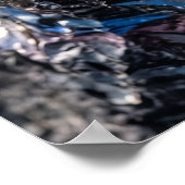 Donker Paarse Mineraal Abstracte Poster (Hoek)