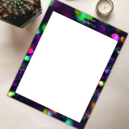 Donker Paarse mousserende Briefhoofd