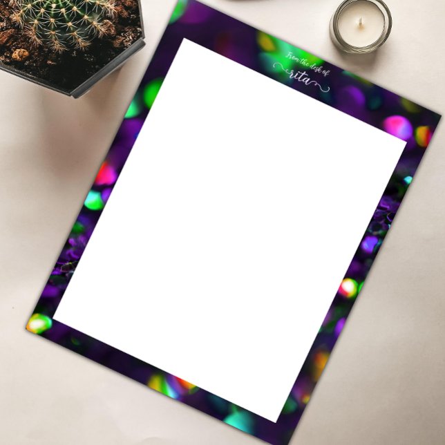 Donker Paarse mousserende Briefhoofd (Creator heeft geüpload)