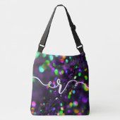 Donker Paarse mousserende Crossbody Tas (Voorkant)