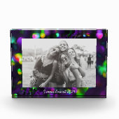 Donker Paarse mousserende Fotoblokken (Voorkant)