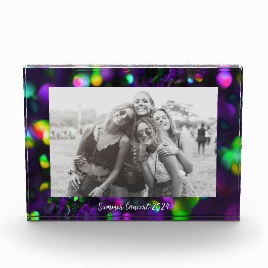 Donker Paarse mousserende Fotoblokken (Voorkant)