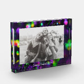 Donker Paarse mousserende Fotoblokken (Links)