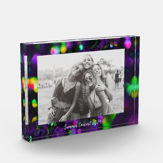 Donker Paarse mousserende Fotoblokken (Links)