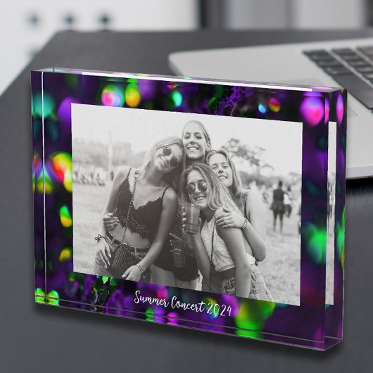 Donker Paarse mousserende Fotoblokken