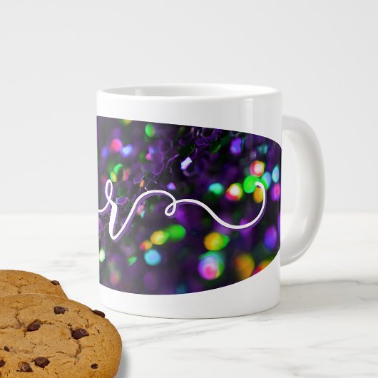 Donker Paarse mousserende Grote Koffiekop