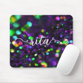 Donker Paarse mousserende Muismat (Met muis)