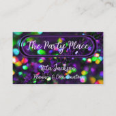 Donker Paarse mousserende Visitekaartje (Voorkant)