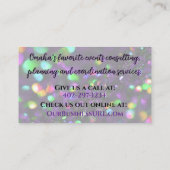 Donker Paarse mousserende Visitekaartje (Achterkant)