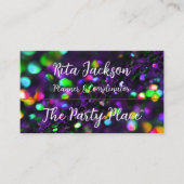 Donker Paarse mousserende Visitekaartje (Voorkant)