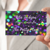 Donker Paarse mousserende Visitekaartje