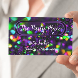 Donker Paarse mousserende Visitekaartje