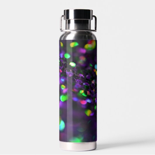 Donker Paarse mousserende Waterfles (Achterkant)