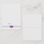 Donker Paarse Orchidee Gevouwen Plaats Kaarten Plaatskaartje (Voorkant / Achterkant)