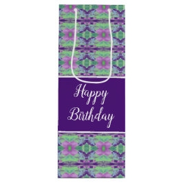 Donker Paarse Patroon Wijn Cadeautas