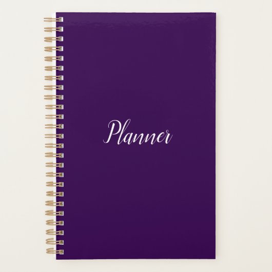 Donker Paarse Planner - Klein (Voorkant)